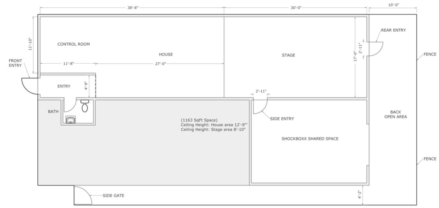 Floorplan of The Studio