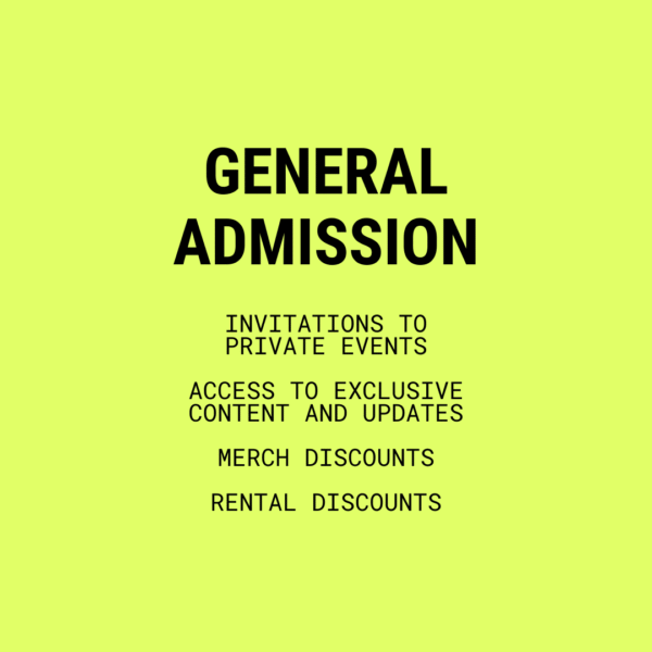 General Admission Membership